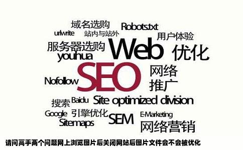 请问高手两个问题网上浏览图片后关闭网站后图片文件会不会被优化