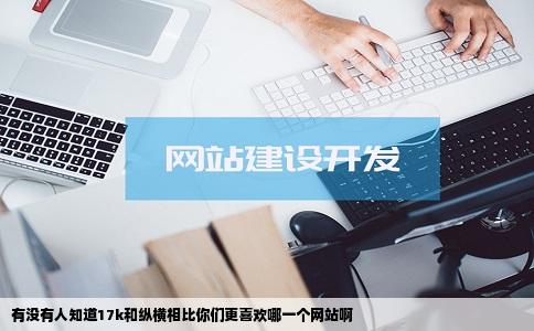 有没有人知道17k和纵横相比你们更喜欢哪一个网站啊