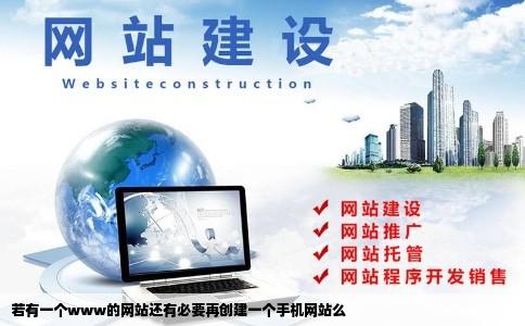 若有一个www的网站还有必要再创建一个手机网站么