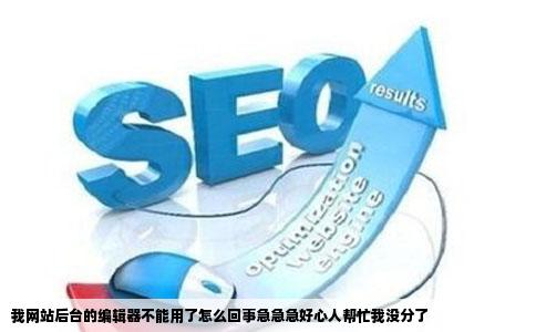 我网站后台的编辑器不能用了怎么回事急急急好心人帮忙我没分了