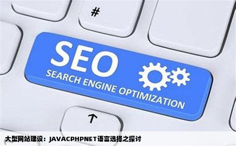大型网站建设：JAVACPHPNET语言选择之探讨