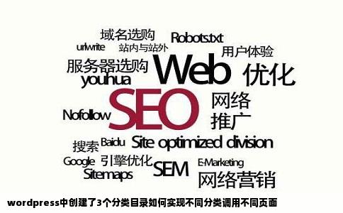 wordpress中创建了3个分类目录如何实现不同分类调用不同页面
