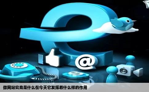 微网站究竟是什么在今天它发挥着什么样的作用