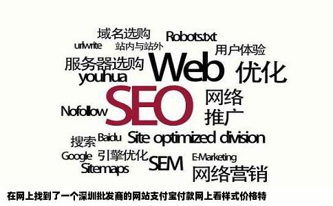 在网上找到了一个深圳批发商的网站支付宝付款网上看样式价格特