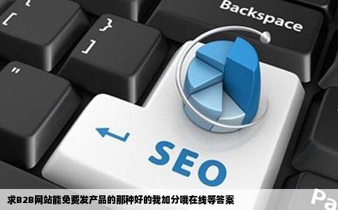求B2B网站能免费发产品的那种好的我加分哦在线等答案