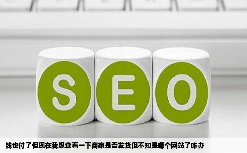 钱也付了但现在我想查看一下商家是否发货但不知是哪个网站了咋办