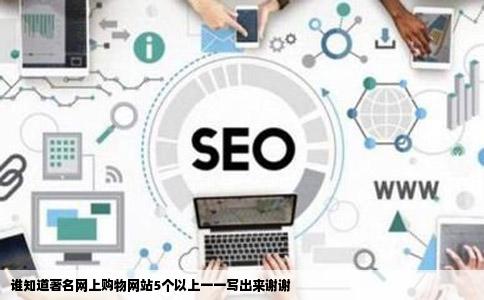 谁知道著名网上购物网站5个以上一一写出来谢谢