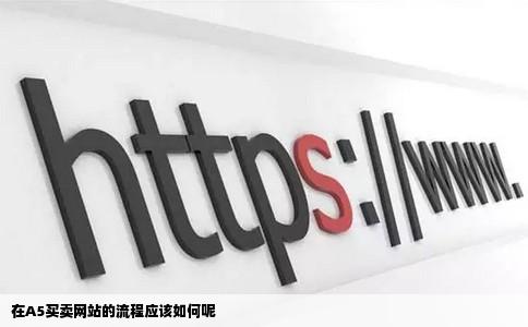 在A5买卖网站的流程应该如何呢