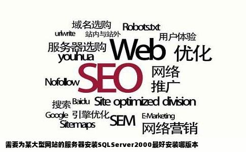 需要为某大型网站的服务器安装SQLServer2000最好安装哪版本