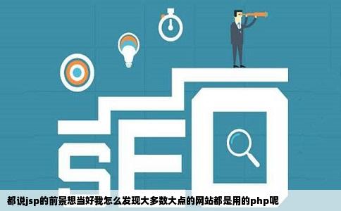 都说jsp的前景想当好我怎么发现大多数大点的网站都是用的php呢