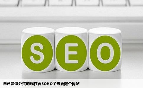 自己是做外贸的现在要SOHO了想要做个网站