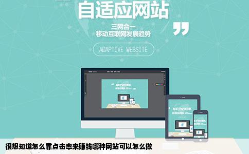 很想知道怎么靠点击率来赚钱哪种网站可以怎么做