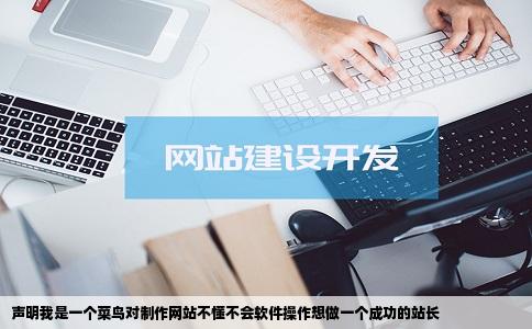 声明我是一个菜鸟对制作网站不懂不会软件操作想做一个成功的站长