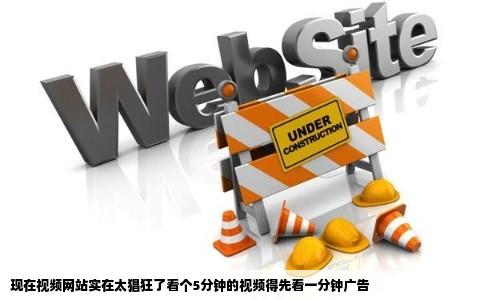 现在视频网站实在太猖狂了看个5分钟的视频得先看一分钟广告