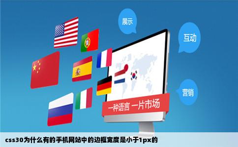 css30为什么有的手机网站中的边框宽度是小于1px的