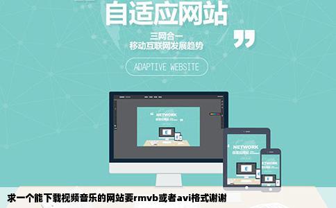 求一个能下载视频音乐的网站要rmvb或者avi格式谢谢