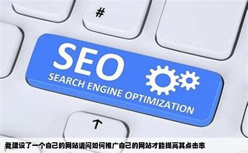 我建设了一个自己的网站请问如何推广自己的网站才能提高其点击率