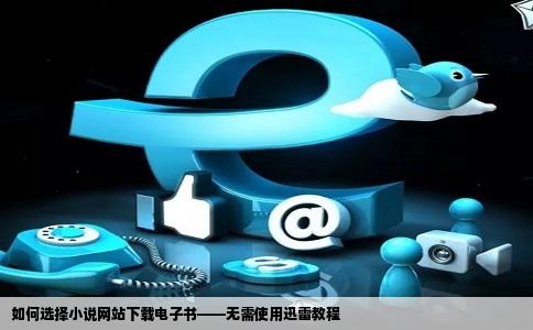 如何选择小说网站下载电子书——无需使用迅雷教程
