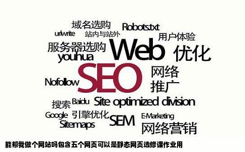 能帮我做个网站吗包含五个网页可以是静态网页选修课作业用