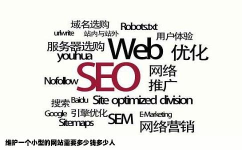 维护一个小型的网站需要多少钱多少人
