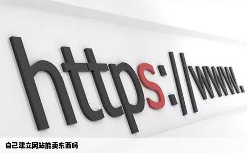 自己建立网站能卖东西吗