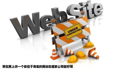 想在网上仿一个类似于淘宝的网站在哪家公司做好呢