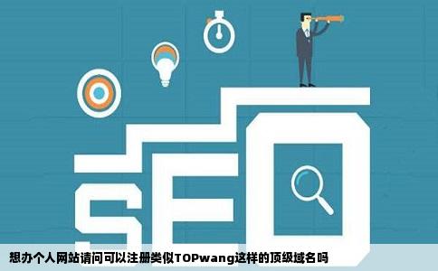 想办个人网站请问可以注册类似TOPwang这样的顶级域名吗