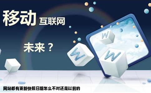 网站都有更新快照日期怎么不对还是以前的