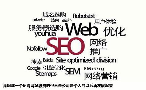 我想建一个招聘网站收费的但不是公司是个人的以后再发展起来