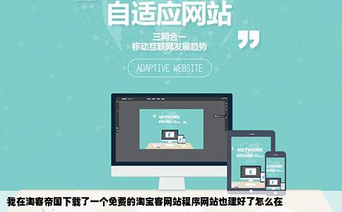 我在淘客帝国下载了一个免费的淘宝客网站程序网站也建好了怎么在