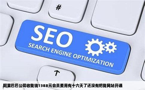 阿里巴巴公司收我钱1388元会员费用有十六天了还没有把我网站开通