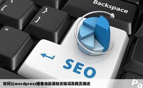 如何让wordpress博客自动添加关键词及网页描述