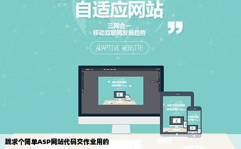 跪求个简单ASP网站代码交作业用的