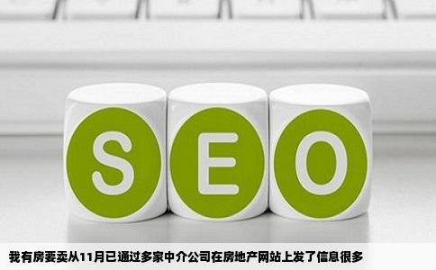 我有房要卖从11月已通过多家中介公司在房地产网站上发了信息很多