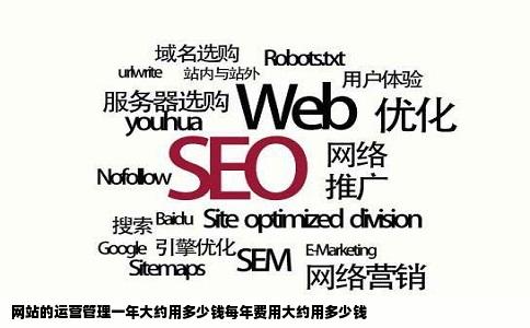 网站的运营管理一年大约用多少钱每年费用大约用多少钱