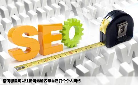 请问哪里可以注册网站域名想自己开个个人网站