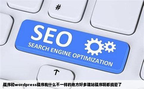 程序和wordpress程序有什么不一样的地方好多建站程序啊都搞晕了