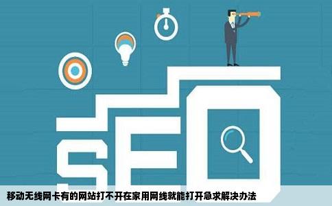 移动无线网卡有的网站打不开在家用网线就能打开急求解决办法