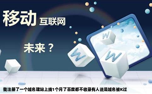 我注册了一个域名建站上线1个月了百度都不收录有人说是域名被K过