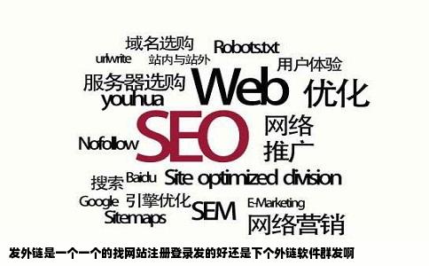 发外链是一个一个的找网站注册登录发的好还是下个外链软件群发啊