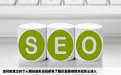 请问我建立的个人网站域名空间都有了那还需要啥啊并且怎么进入
