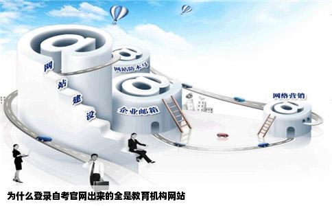 为什么登录自考官网出来的全是教育机构网站