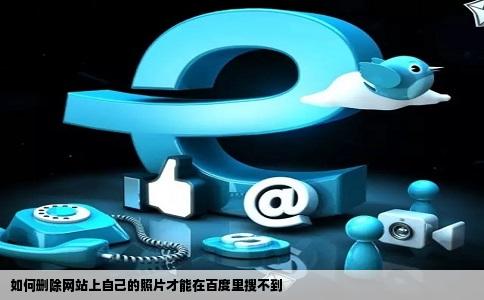 如何删除网站上自己的照片才能在百度里搜不到