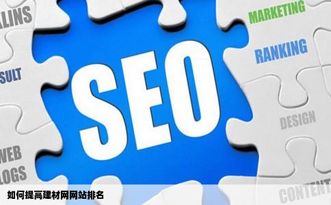 如何提高建材网网站排名