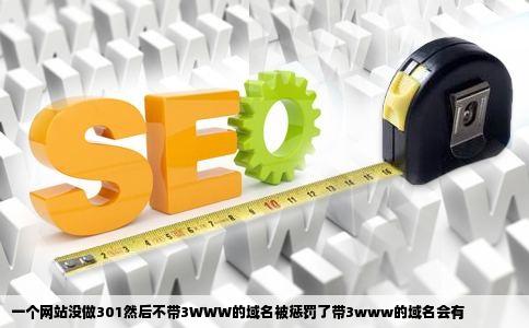 一个网站没做301然后不带3WWW的域名被惩罚了带3www的域名会有