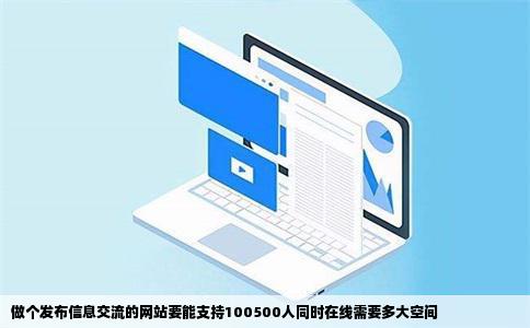 做个发布信息交流的网站要能支持100500人同时在线需要多大空间