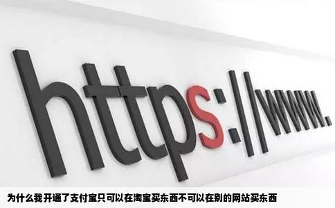 为什么我开通了支付宝只可以在淘宝买东西不可以在别的网站买东西