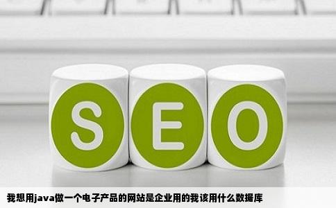 我想用java做一个电子产品的网站是企业用的我该用什么数据库